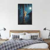 Learning to Climb – Cute Cat Moment Leinwanddruck (Insitu (Schlafzimmer))