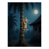 Learning to Climb – Cute Cat Moment Poster (Vorderseite)