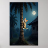 Learning to Climb – Cute Cat Moment Poster (Vorne)