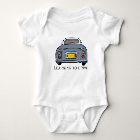 Learning to Drive Little Car Driver Baby Strampler (Vorderseite)