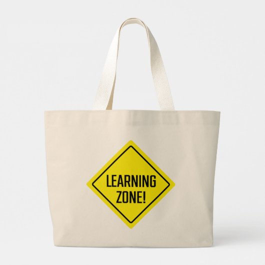 Learning Zone! Jumbo Tote Bag Stoffbeutel (Rückseite)