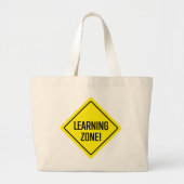 Learning Zone! Jumbo Tote Bag Stoffbeutel (Vorne)