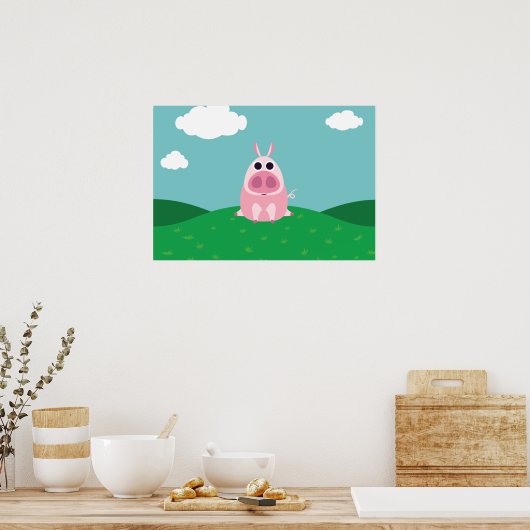 Leary the Pig Poster (Küche)