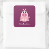 Leary the Pig Quadratischer Aufkleber (Tasche)