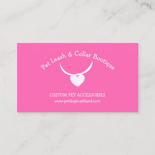 Leash Collar für Heimtierzubehör Visitenkarte (Vorderseite)