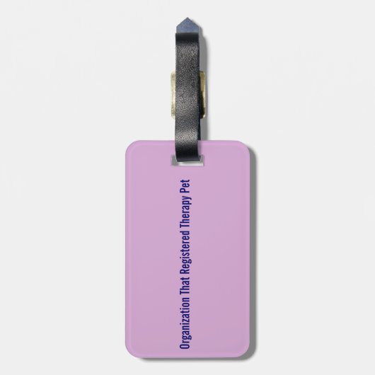 Leash-Tag - Therapeut Gepäckanhänger (Rückseite vertikal)