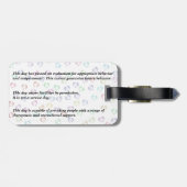 Leash-Tag - Therapiehund Gepäckanhänger (Rückseite horizontal)