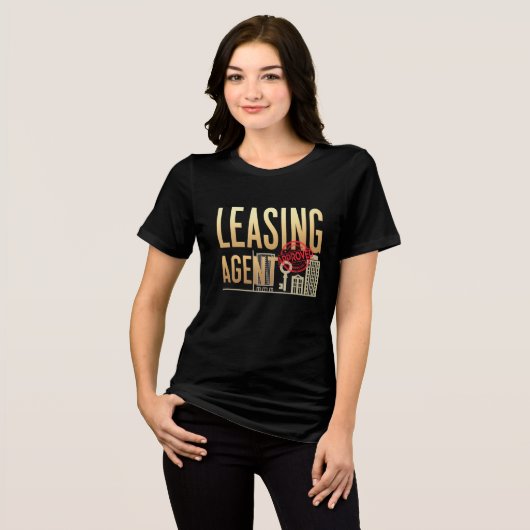 Leasing-Agent Tri-Blend Shirt (Vorderseite voll)