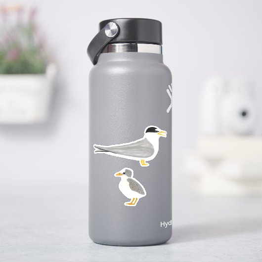 Least Tern mit seinem Kick Aufkleber (HydroFlask)