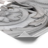 Leather 3rd wedding anniversary heart party poster (Ecke)