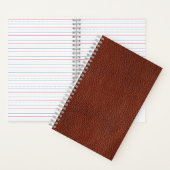 Leather 5.5" x 8.5" Spiralbuchse Notizblock (Innen)