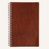 Leather 5.5" x 8.5" Spiralbuchse Notizblock (Vorderseite)