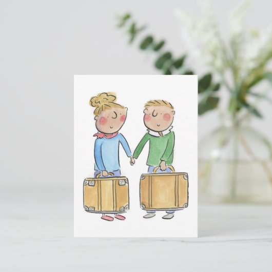 Leather Anniversary Postkarte (Stehend Vorderseite)