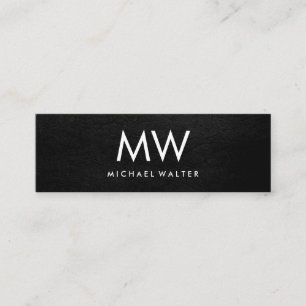 Leather aus Minimalistischen Monogram-Imitaten mit Mini Visitenkarte