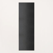 Leather aus schwarzem Imitat Yogamatte (Vorderseite)