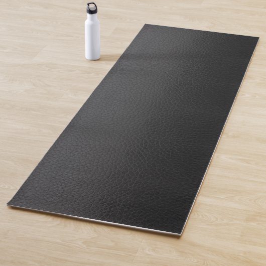 Leather aus schwarzem Imitat Yogamatte (Beispiel)