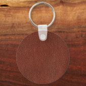 Leather Basic Button-Schlüsselanhänger Schlüsselanhänger (Vorderseite)