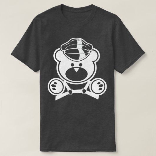 Leather Bear Daddy 2 weiß T-Shirt (Design vorne)
