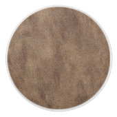 Leather Blue Tartan Fabric Crocodile Skin Keramikknauf (Vorderseite)