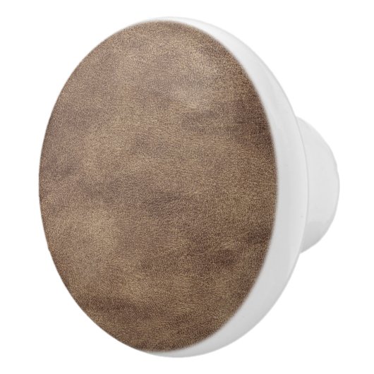 Leather Blue Tartan Fabric Crocodile Skin Keramikknauf (Rechts)