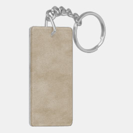 Leather Blue Tartan Fabric Crocodile Skin Schlüsselanhänger