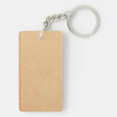 Leather Blue Tartan Fabric Crocodile Skin Schlüsselanhänger (Rückseite)