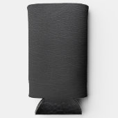 Leather Blue Tartan Fabric Crocodile Skin Selters Dosenkühler (Vorderseite)