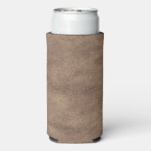 Leather Blue Tartan Fabric Crocodile Skin Selters Dosenkühler (Seltzer Rückseite)