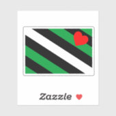 Leather Boi Pride Flag Aufkleber (Blatt)