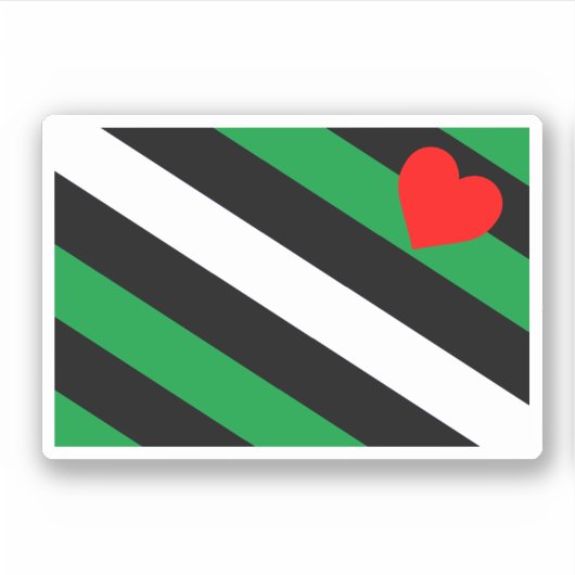 Leather Boi Pride Flag Aufkleber (Vorderseite)