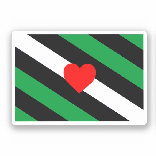 Leather Boi Pride Flag Aufkleber (Vorderseite)