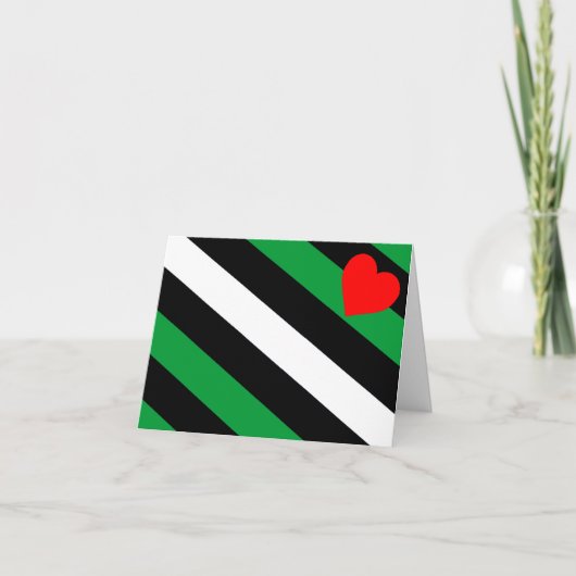 Leather Boi Pride Flag Dankeskarte (Vorderseite)