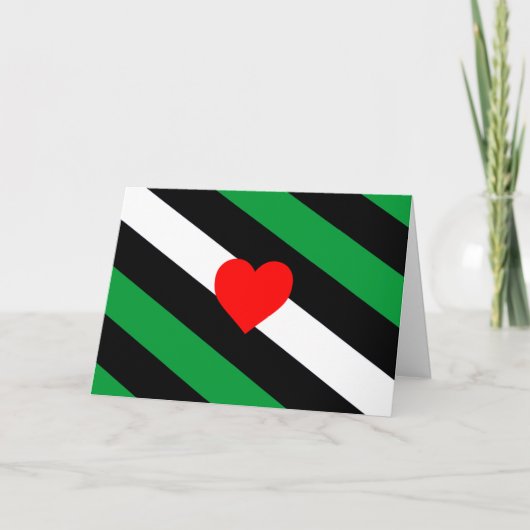 Leather Boi Pride Flag Feiertagskarte (Vorderseite)