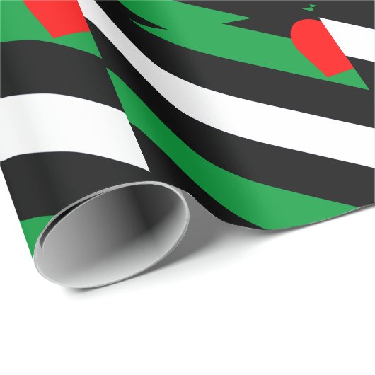 Leather Boi Pride Flag Geschenkpapier (Rolleneckpunkt)