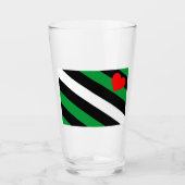 Leather Boi Pride Flag Glas (Vorderseite)