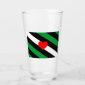Leather Boi Pride Flag Glas (Vorderseite)