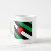 Leather Boi Pride Flag Kaffeetasse (Vorderseite Links)
