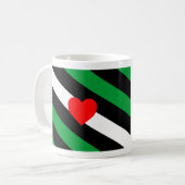 Leather Boi Pride Flag Kaffeetasse (Vorderseite Links)