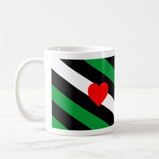 Leather Boi Pride Flag Kaffeetasse (Links)