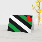 Leather Boi Pride Flag Karte (Gelbe Blume)