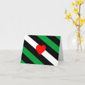 Leather Boi Pride Flag Karte (Gelbe Blume)