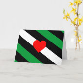 Leather Boi Pride Flag Karte (Gelbe Blume)
