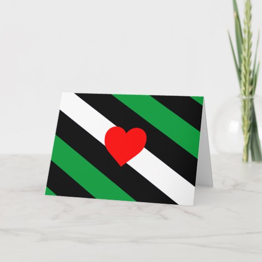Leather Boi Pride Flag Karte (Vorderseite)