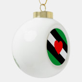 Leather Boi Pride Flag Keramik Kugel-Ornament (Links)