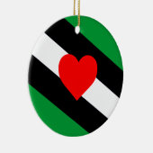 Leather Boi Pride Flag Keramik Ornament (Rechts)