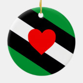 Leather Boi Pride Flag Keramik Ornament (Hinten)