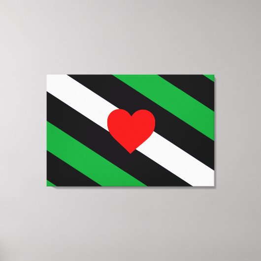 Leather Boi Pride Flag Leinwanddruck (Vorderseite)