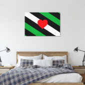 Leather Boi Pride Flag Leinwanddruck (Insitu (Schlafzimmer))