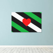 Leather Boi Pride Flag Leinwanddruck (Insitu (Holzboden))