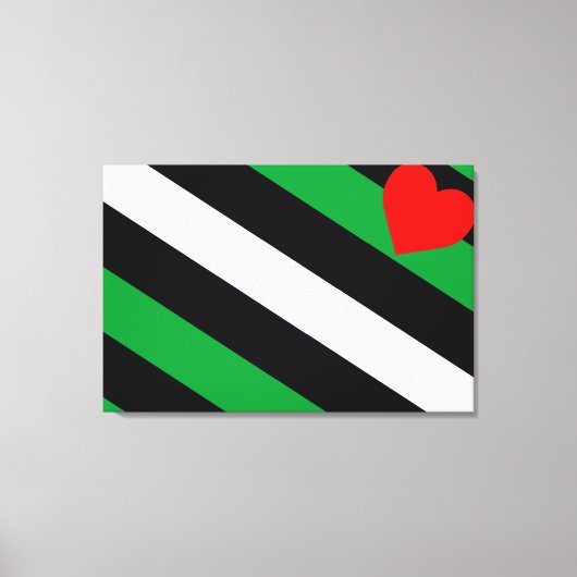 Leather Boi Pride Flag Leinwanddruck (Vorderseite)
